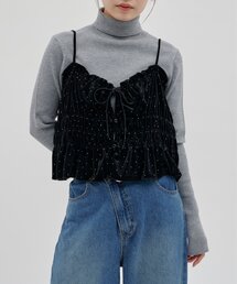 【umm.】キラキラシャーリングキャミ