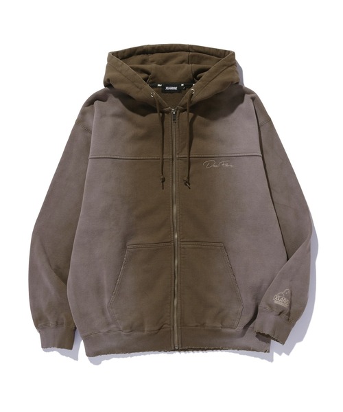 XLARGE（エクストララージ）の「XLARGE×DexFilmz ZIP UP HOODED SWEATSHIRT（パーカー・メンズ・ブラウン/ブラック・XL/L/M/S）」の5枚目の写真
