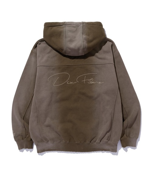 XLARGE（エクストララージ）の「XLARGE×DexFilmz ZIP UP HOODED SWEATSHIRT（パーカー・メンズ・ブラウン/ブラック・XL/L/M/S）」の6枚目の写真