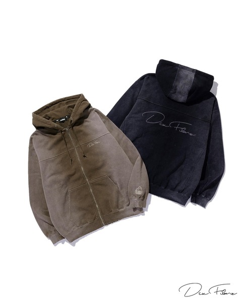 XLARGE（エクストララージ）の「XLARGE×DexFilmz ZIP UP HOODED SWEATSHIRT（パーカー・メンズ・ブラウン/ブラック・XL/L/M/S）」の4枚目の写真