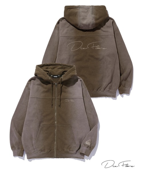 XLARGE（エクストララージ）の「XLARGE×DexFilmz ZIP UP HOODED SWEATSHIRT（パーカー・メンズ・ブラウン/ブラック・XL/L/M/S）」の15枚目の写真