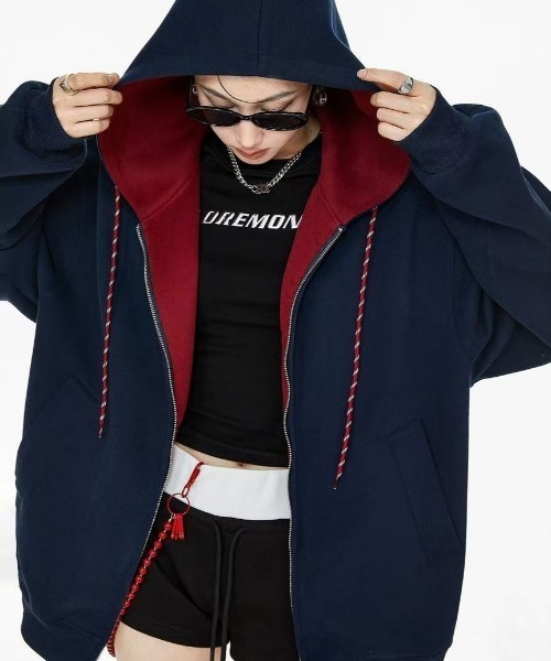 セール】【秋冬新作】配色ジップパーカー（パーカー）｜GEMEDA