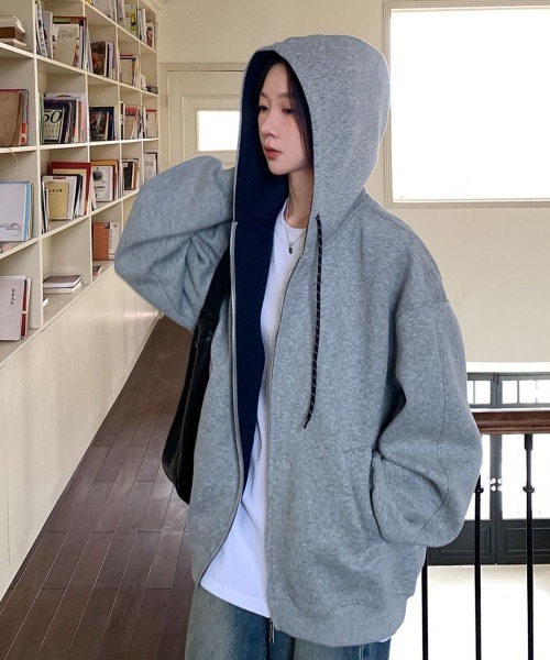 セール】【秋冬新作】配色ジップパーカー（パーカー）｜GEMEDA