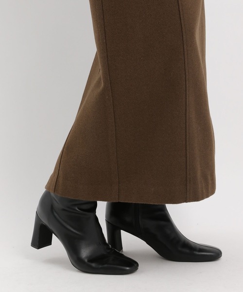 Andemiu（アンデミュウ）の「ウーリーキリカエIラインスカート606101（スカート・レディース・アイボリー/ブラック/ブラウン/ブラック系9/ブラウン系その他6・SMALL/MEDIUM）」の13枚目の写真