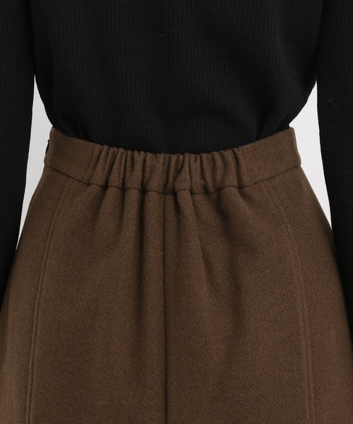 Andemiu（アンデミュウ）の「ウーリーキリカエIラインスカート606101（スカート・レディース・アイボリー/ブラック/ブラウン/ブラック系9/ブラウン系その他6・SMALL/MEDIUM）」の11枚目の写真