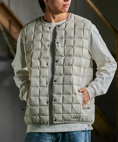 TAION マウンテンアクティブクルーネックインナーダウンベスト 900FP