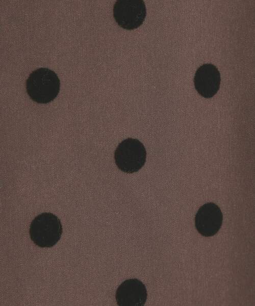 ITS'DEMO（イッツデモ）の「【手洗い可】フロッキードットスカート（スカート・レディース・ブラック系/ブラウン系その他2/チャコール・00）」の17枚目の写真