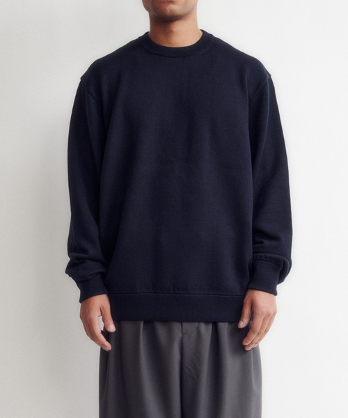 DIGAWEL（ディガウェル）の「Extrafine merino wool sweater（ニット/セーター・メンズ・グレー/ネイビー・2）」の7枚目の写真