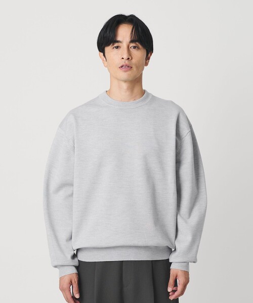 ハイブリッド ウール クルーネック ニット ウォッシャブル（ニット