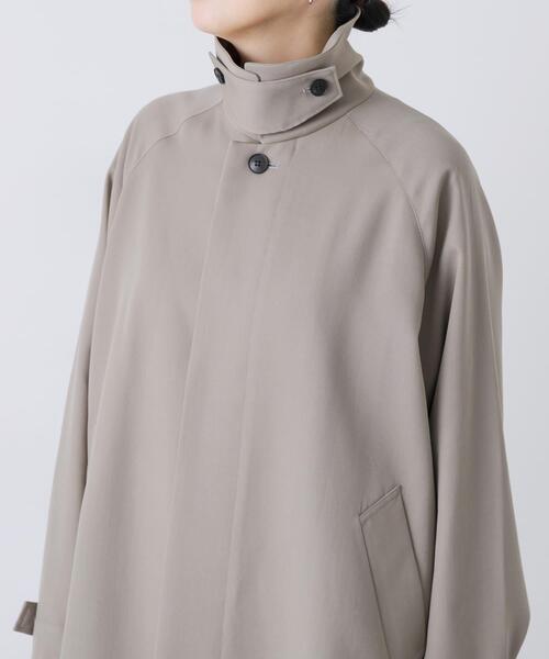 かぐれ（カグレ）の「ウーステッドウールコート（その他アウター・レディース・グレー系その他/グリーン系その他/ネイビー・FREE）」の5枚目の写真