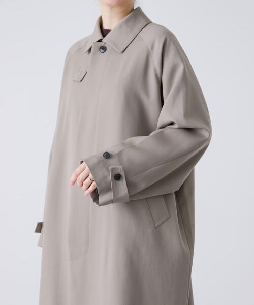 かぐれ（カグレ）の「ウーステッドウールコート（その他アウター・レディース・グレー系その他/グリーン系その他/ネイビー・FREE）」の6枚目の写真