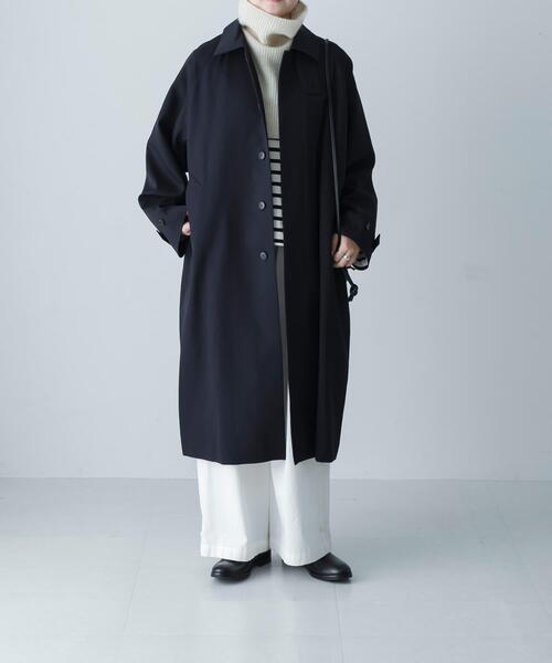 かぐれ（カグレ）の「ウーステッドウールコート（その他アウター・レディース・グレー系その他/グリーン系その他/ネイビー・FREE）」の21枚目の写真