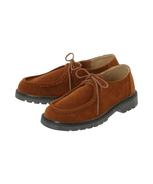 Samansa Mos2（サマンサ モスモス）の「フェイクスエードチロリアンシューズ（ドレスシューズ・レディース・グレー/キャメル・M/L）」の7枚目の写真