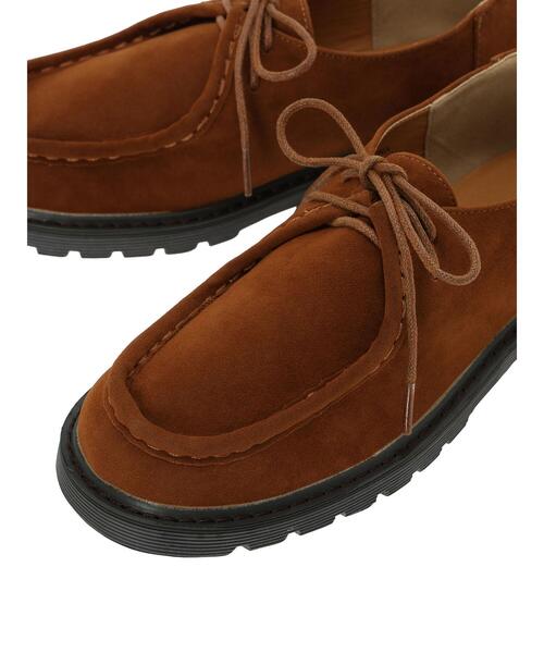 Samansa Mos2（サマンサ モスモス）の「フェイクスエードチロリアンシューズ（ドレスシューズ・レディース・グレー/キャメル・M/L）」の10枚目の写真