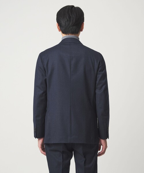 green label relaxing（グリーンレーベルリラクシング）の「GLR CLOTH フラノ無地 2B RG ジャケット -ストレッチ-（テーラードジャケット・メンズ・ネイビー/モカ・XL/M/L/S）」の9枚目の写真