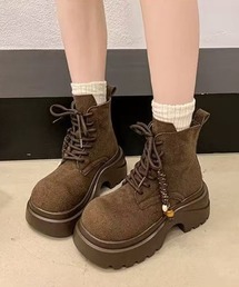 AsRiRe | 25aw レースアップ厚底プーツ(ブーツ)