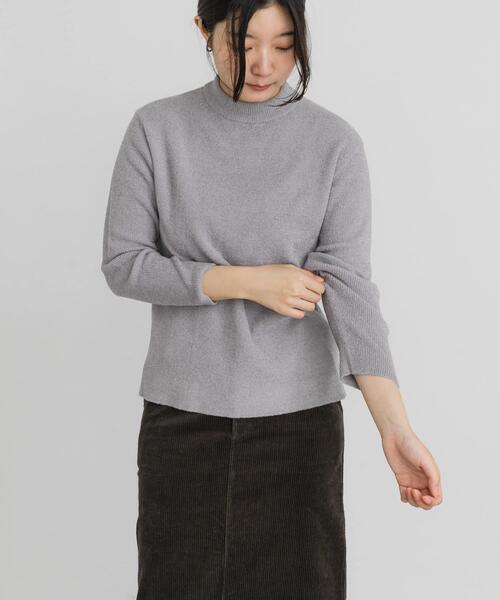 EKAL（エカル）の「ハイゲージモールニットプルオーバー（ニット/セーター・レディース・ホワイト/グレー/ブラック・ONE）」の13枚目の写真