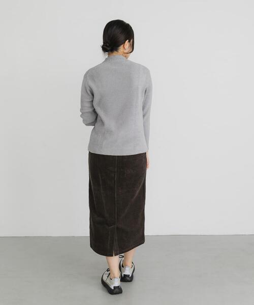 EKAL（エカル）の「ハイゲージモールニットプルオーバー（ニット/セーター・レディース・ホワイト/グレー/ブラック・ONE）」の19枚目の写真