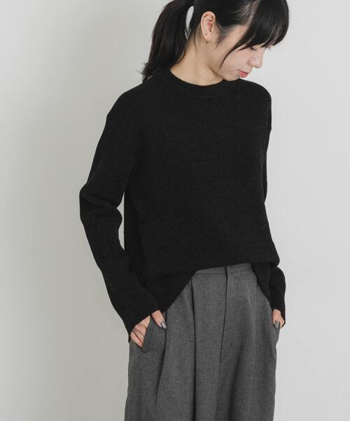 EKAL(エカル)の「ハイゲージモールニットプルオーバー(ニット/セーター・レディース・ホワイト/グレー/ブラック・ONE)」の9枚目の写真