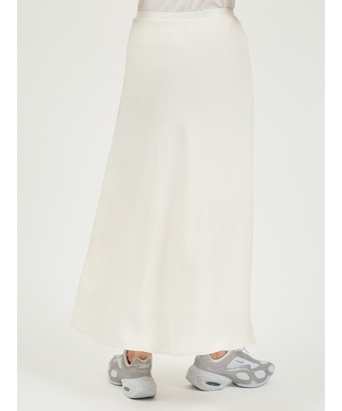 emmi（エミ）の「リラクシーナロースカート（スカート・レディース・ブラウン/アイボリー・0/1）」の5枚目の写真