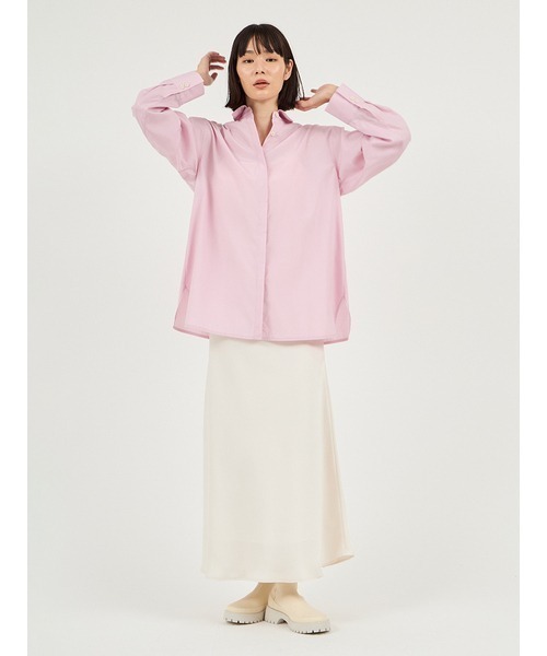 emmi（エミ）の「リラクシーナロースカート（スカート・レディース・ブラウン/アイボリー・0/1）」の9枚目の写真