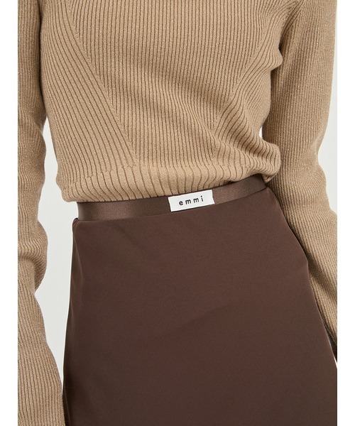 emmi（エミ）の「リラクシーナロースカート（スカート・レディース・ブラウン/アイボリー・0/1）」の16枚目の写真