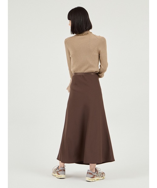 emmi（エミ）の「リラクシーナロースカート（スカート・レディース・ブラウン/アイボリー・0/1）」の19枚目の写真