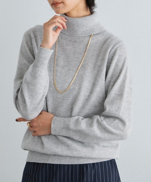 カシミヤタートルネックニット（ニット/セーター）｜RASW（ラス）の