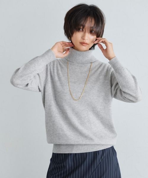 カシミヤタートルネックニット（ニット/セーター）｜RASW（ラス）の