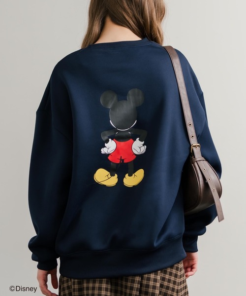 MICKEY MOUSE(ミッキーマウス)の「Disney ディズニー MICKEY MOUSE オーバーサイズ ミッキーマウスプリント裏起毛スウェットトレーナー(スウェット・レディース・グレー系2/グレー系3/グレー系4/オートミール/チャコール/ベージュ/グレー系/ベージュ系1/ネイビー系/ダークグリーン/グレー/グレー系1/ベージュ系/ダークグリーン系/ネイビー/キャメル・M/L/XL)」の15枚目の写真