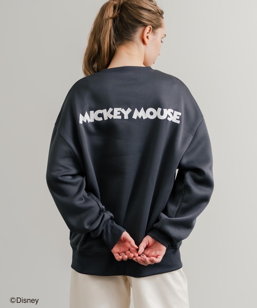 MICKEY MOUSE(ミッキーマウス)の「Disney ディズニー MICKEY MOUSE オーバーサイズ ミッキーマウスプリント裏起毛スウェットトレーナー(スウェット・レディース・グレー系2/グレー系3/グレー系4/オートミール/チャコール/ベージュ/グレー系/ベージュ系1/ネイビー系/ダークグリーン/グレー/グレー系1/ベージュ系/ダークグリーン系/ネイビー/キャメル・M/L/XL)」の17枚目の写真
