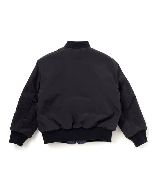 WASK（ワスク）の「MA1リバーシブルボアブルゾン(110~160cm)（MA-1・キッズ・オフホワイト/ブラック/ブルー・140cm/150cm/160cm/130cm）」の21枚目の写真