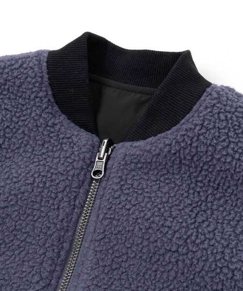 WASK（ワスク）の「MA1リバーシブルボアブルゾン(110~160cm)（MA-1・キッズ・オフホワイト/ブラック/ブルー・140cm/150cm/160cm/130cm）」の22枚目の写真