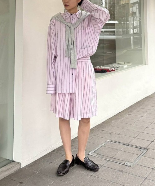 TODAYFUL(トゥデイフル)の「TODAYFUL Stripe Pocket Shirts ストライプポケットシャツ/12610424(シャツ/ブラウス・レディース・ブルー系その他/ベビーピンク・ONE SIZE)」の15枚目の写真