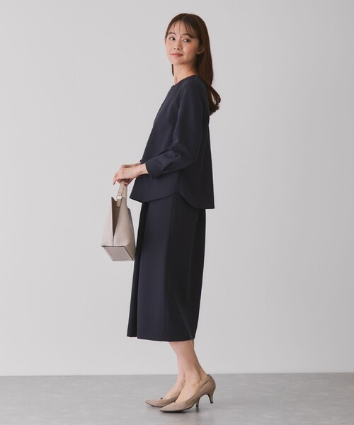 Jayro（ジャイロ）の「2WAYストレッチブラウス（シャツ/ブラウス・レディース・ネイビー/ブラック/グレー系その他・L/M/S）」の4枚目の写真