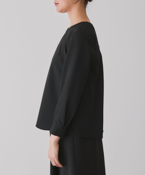 Jayro（ジャイロ）の「2WAYストレッチブラウス（シャツ/ブラウス・レディース・ネイビー/ブラック/グレー系その他・L/M/S）」の7枚目の写真