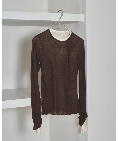 TODAYFUL Tuck Layered Long T-shirts 12520615