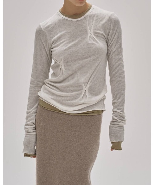TODAYFUL Tuck Layered Long T-shirts 12520615