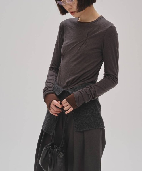 TODAYFUL Tuck Layered Long T-shirts 12520615