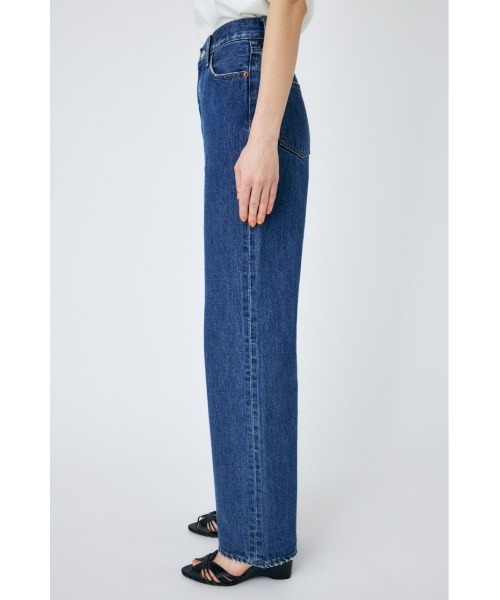 MOUSSY(マウジー)の「HIGH WAIST STRAIGHT(デニムパンツ・レディース・ブルー/ワンウォッシュ/ライトブルー・23inch/24inch/25inch/26inch)」の5枚目の写真
