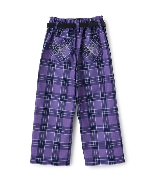 セール】【あったか】ベルトつきチェックワイドパンツ（その他パンツ