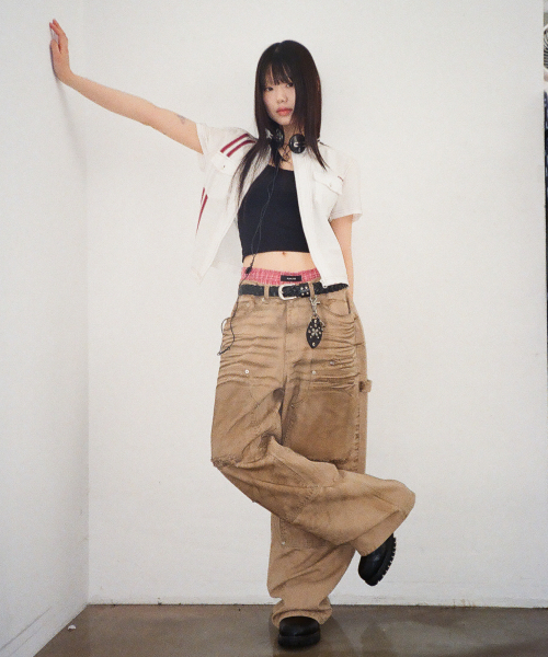 AAKAM（アーカム）の「2-Lined Zip-Up Half Shirts (White)（シャツ/ブラウス・レディース・その他・1/2）」の9枚目の写真