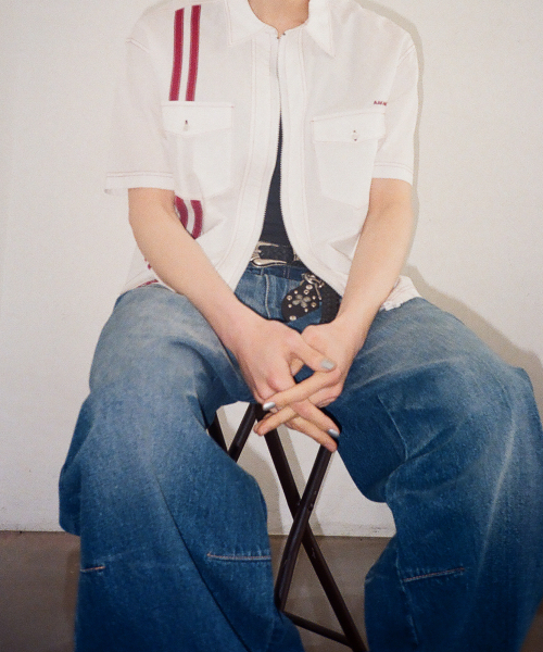 AAKAM（アーカム）の「2-Lined Zip-Up Half Shirts (White)（シャツ/ブラウス・レディース・その他・1/2）」の14枚目の写真