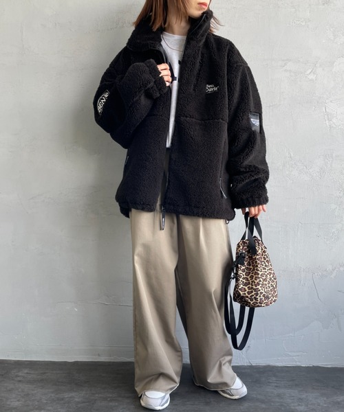 WEB限定】[BEN DAVIS/ベンデイビス] DAZZLE ボアフリース ジャケット