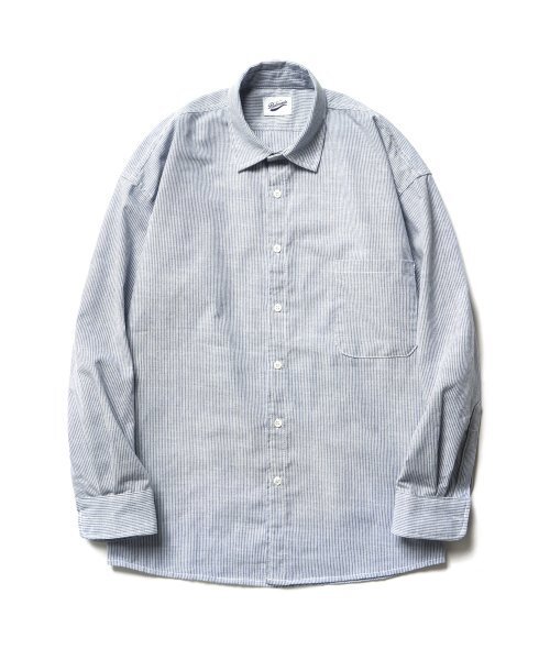 PARTIMENTO(パルティメント)の「Hair Line Stripe Shirts Sky(シャツ/ブラウス・メンズ・その他・MEDIUM/LARGE)」の1枚目の写真
