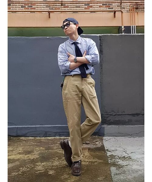 PARTIMENTO(パルティメント)の「Hair Line Stripe Shirts Sky(シャツ/ブラウス・メンズ・その他・MEDIUM/LARGE)」の6枚目の写真