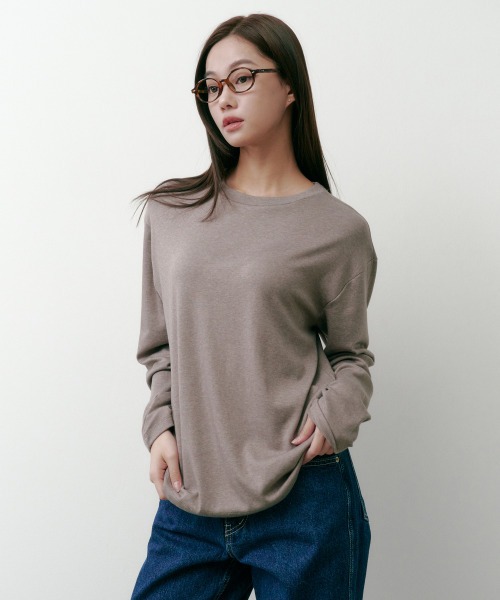 SALT AND CHOCOLATE(ソルトアンドチョコレート)の「テンシウール ロングスリーブ Tシャツ ジンベージュ 4W2231302(Tシャツ/カットソー・レディース・その他・SMALL/MEDIUM)」の1枚目の写真