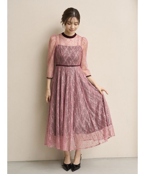 スパークルレースドレス（ドレス）｜SNIDEL（スナイデル）の