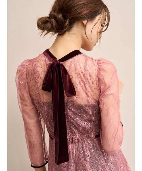 スパークルレースドレス（ドレス）｜SNIDEL（スナイデル）の