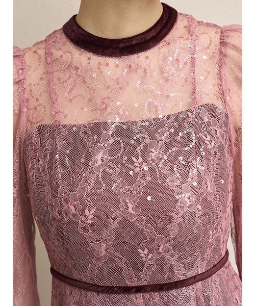 スパークルレースドレス（ドレス）｜SNIDEL（スナイデル）の